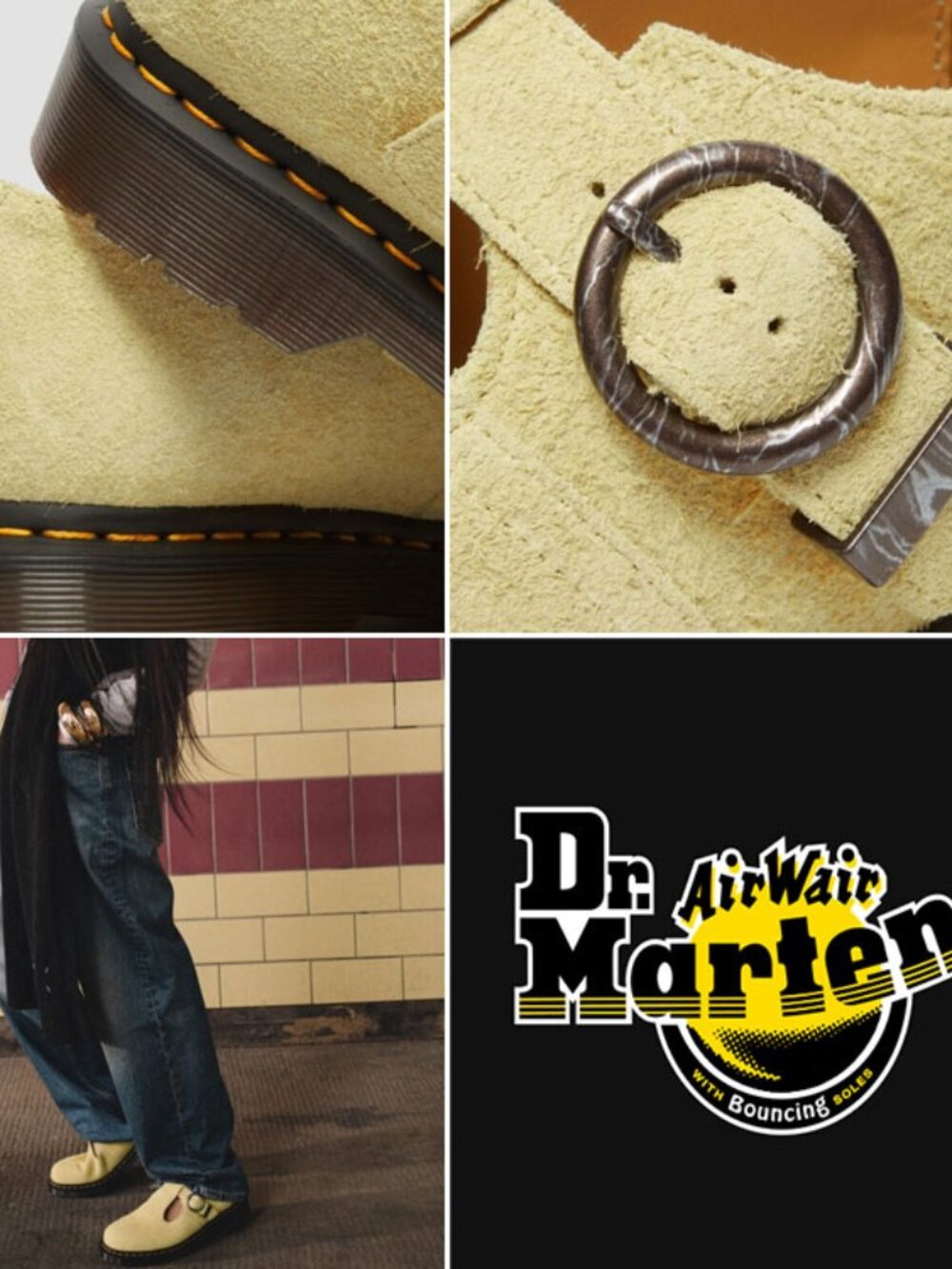 Dr. Martens T-Bar Mary Jane Suede Leather Shoes, Men’s Size 9 / Women’s Size 10 - Picture 13 of 16